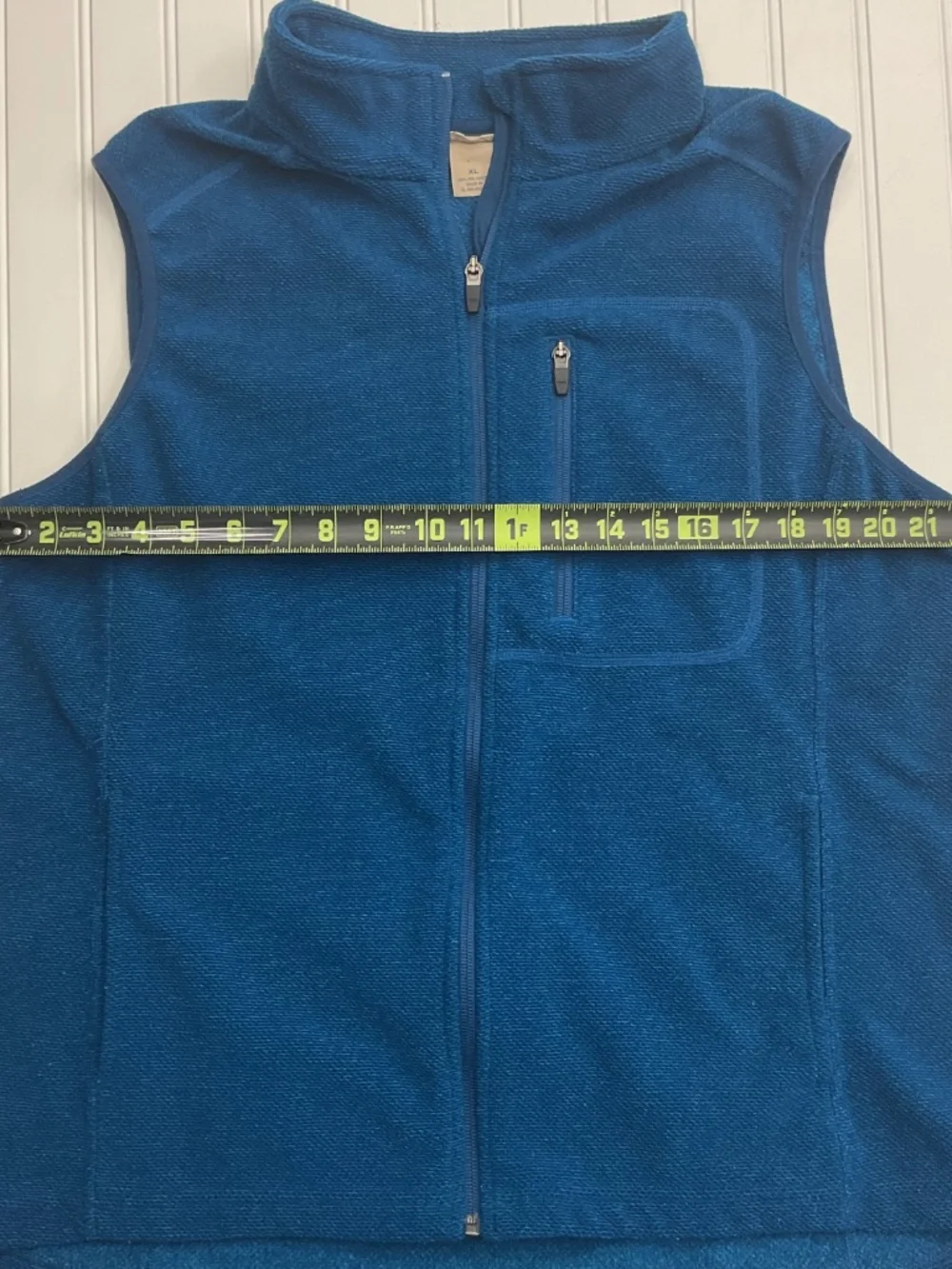 Duluth Trading Co Men's Full Zip Utility Fleece Vest Blue Size XL